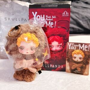 Pop Mart Skullpanda You Found Me! Series Doll Plush Pendant Sneaky Chestnut  40.